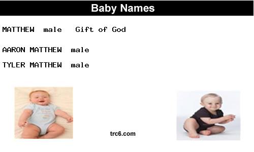 matthew baby names
